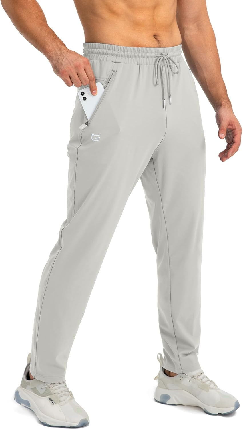 G Gradual Men'S Sweatpants with Zipper Pockets Tapered Joggers for Men Athletic Pants for Workout, Jogging, Running
