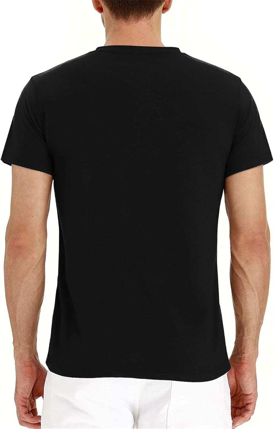 Aiyino Mens Casual Slim Fit Long Sleeve Henley T-Shirts Cotton Shirts