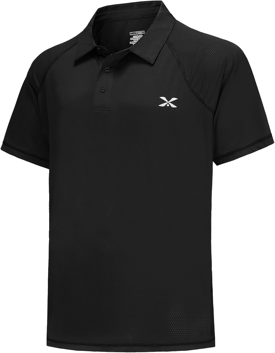 MOHEEN Men'S Moisture Wicking Short Sleeve Polo Shirts UPF 50+ Lightweight Performance Golf Shirts M-6XL