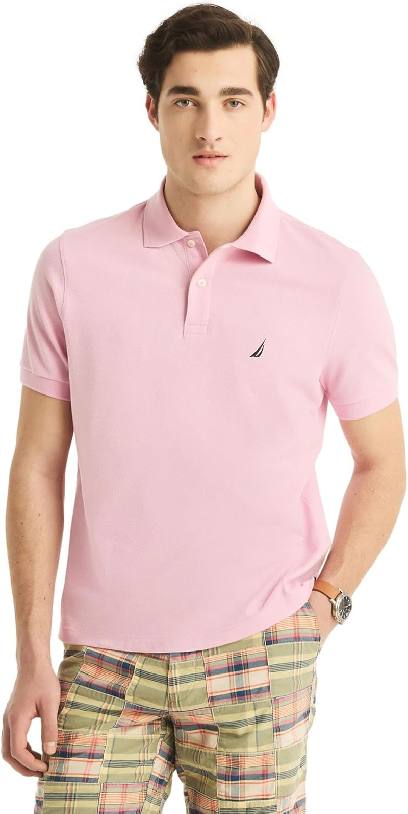 Nautica Men'S Classic Short Sleeve Solid Performance Deck Polo Shirt