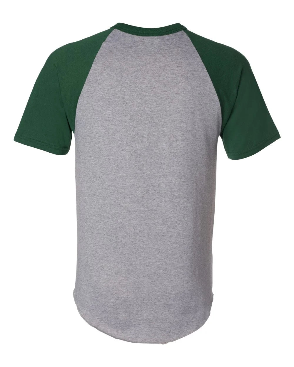 Men'S Xx-Large Short Sleeve Baseball Jersey, Athletic Heather/Dark Green