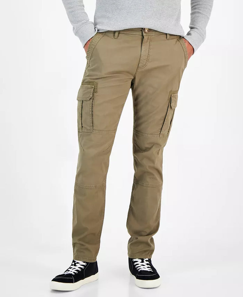 Men'S Garment-Dyed Straight-Fit Morrison Tapered Cargo Pants, Created for Macy'S