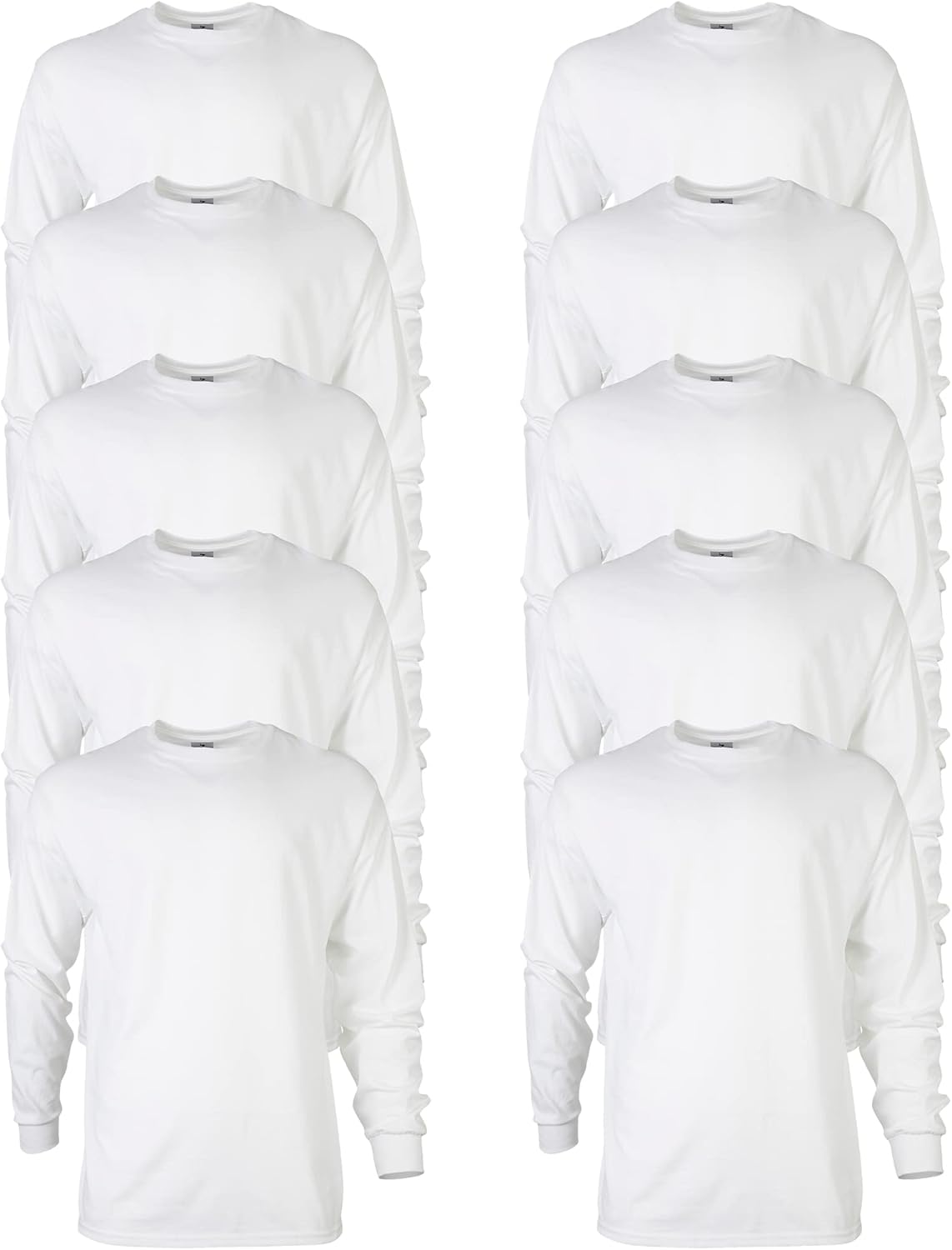 Gildan Adult Ultra Cotton Long Sleeve T-Shirt, Style G2400, Multipack