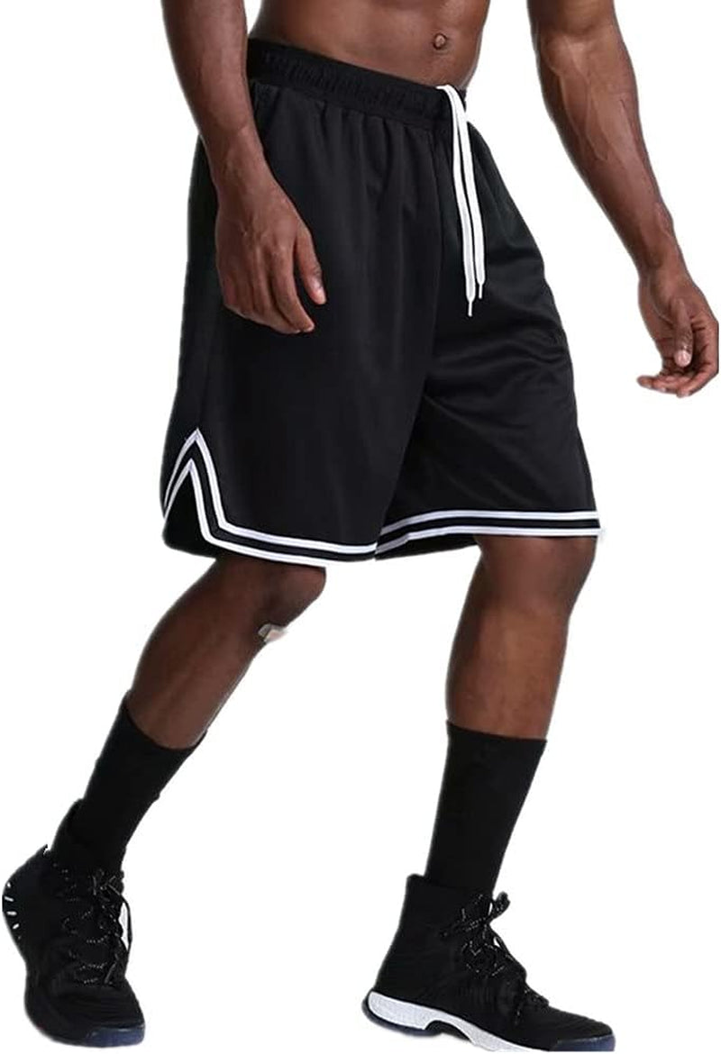 OPALOS 3 Pack Basketball Shorts for Men with Zipper Pockets,Active Athletic Shorts