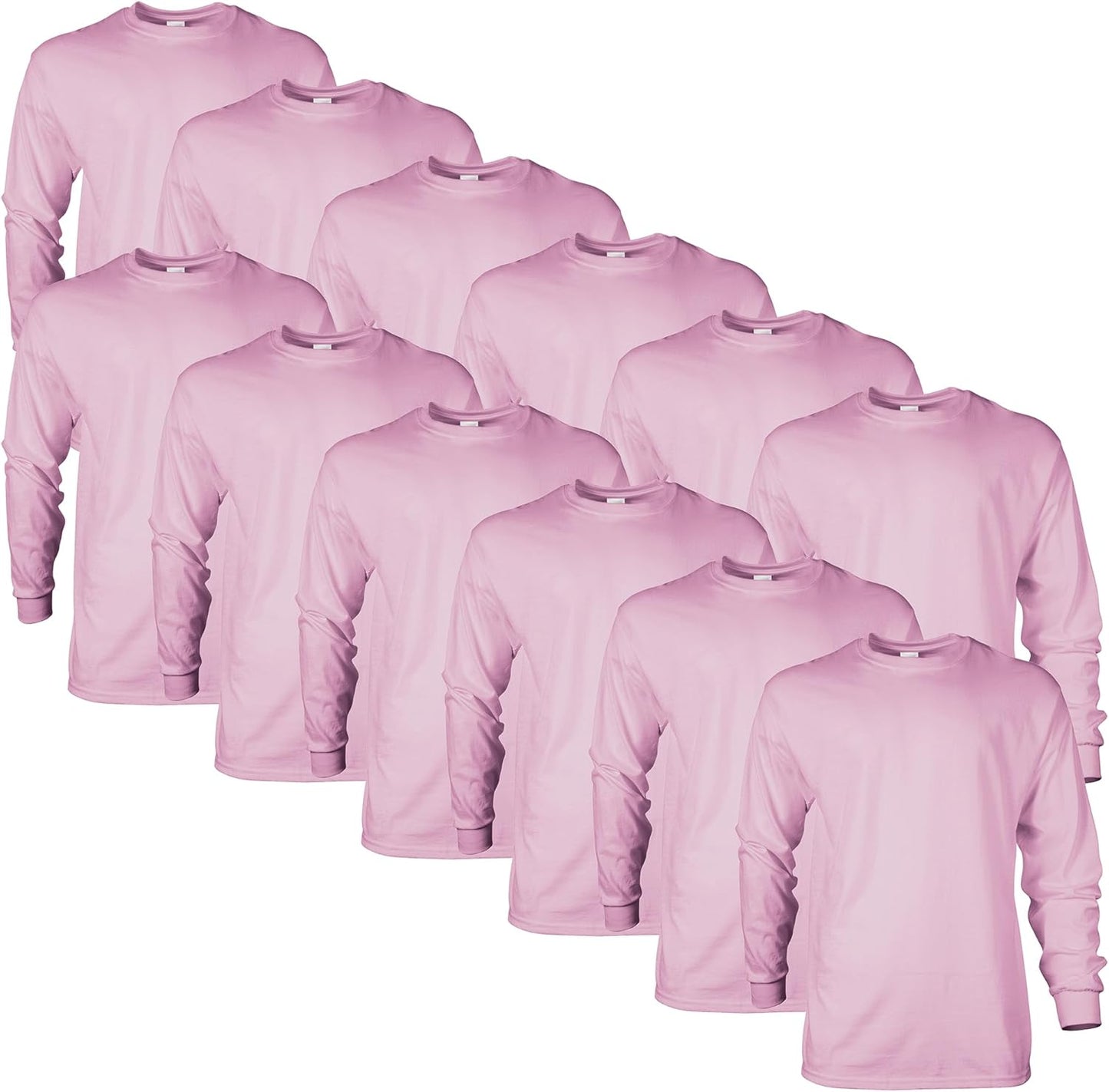 Gildan Adult Ultra Cotton Long Sleeve T-Shirt, Style G2400, Multipack