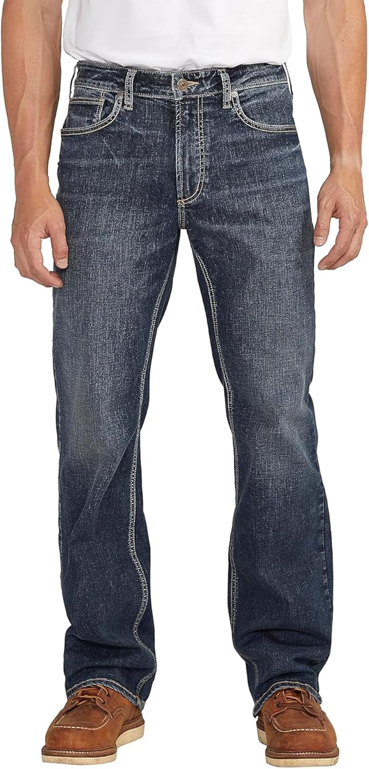 Silver Jeans Co. Men'S Zac Relaxed Fit Straight Leg Jeans