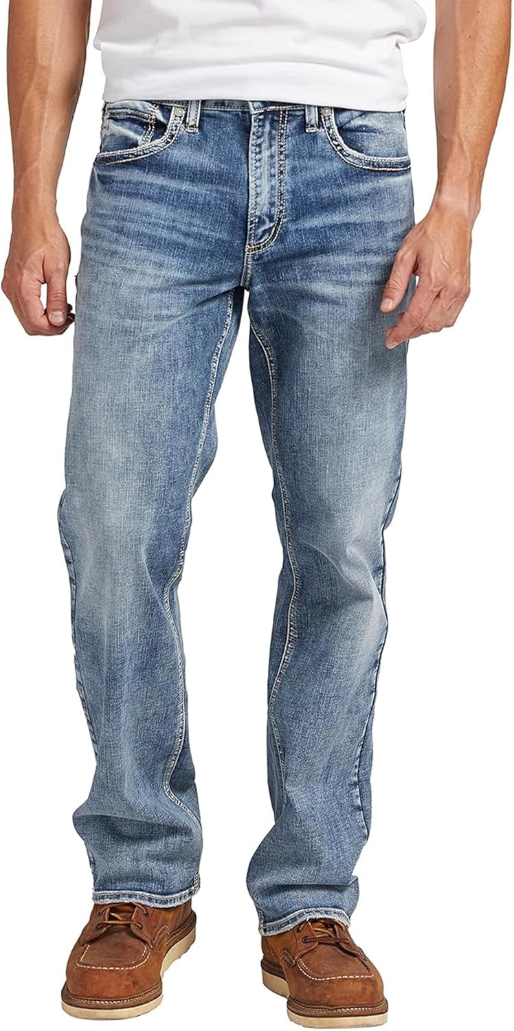 Silver Jeans Co. Men'S Zac Relaxed Fit Straight Leg Jeans