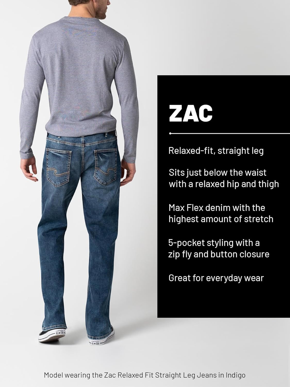 Silver Jeans Co. Men'S Zac Relaxed Fit Straight Leg Jeans