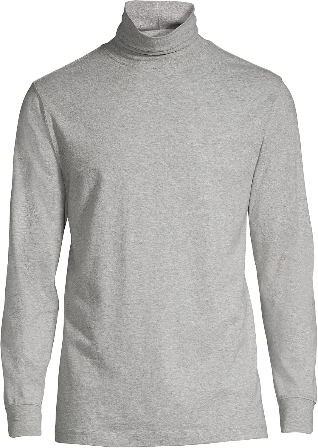 Lands' End Men'S Super-T Cotton-Blend Turtleneck Shirt
