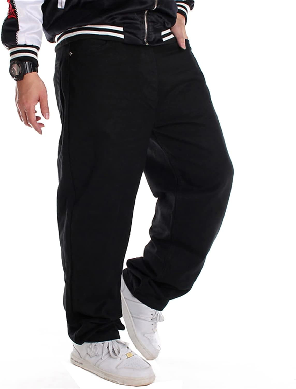 Baggy Jeans for Men Loose Fit Skateboard Pants Street Hip Hop Jeans