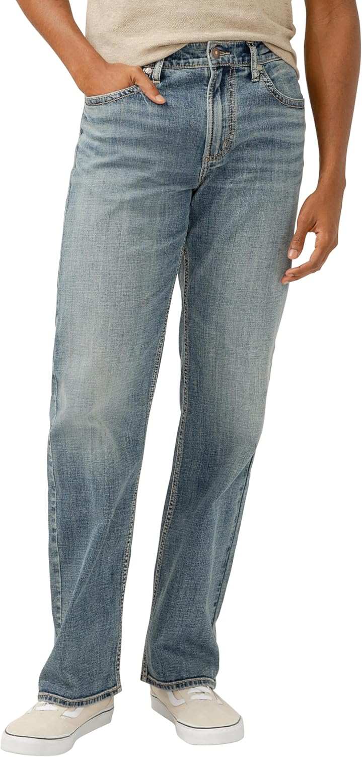Silver Jeans Co. Men'S Zac Relaxed Fit Straight Leg Jeans