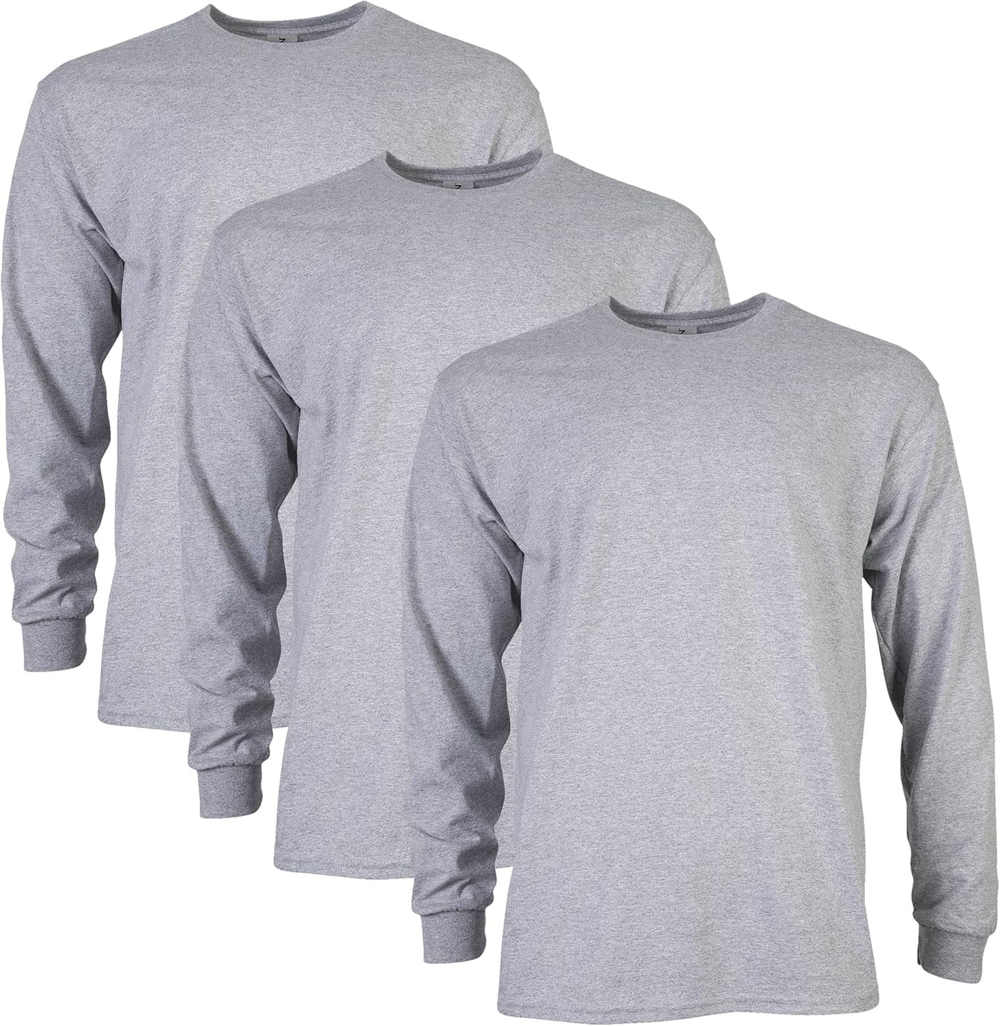 Gildan Adult Ultra Cotton Long Sleeve T-Shirt, Style G2400, Multipack