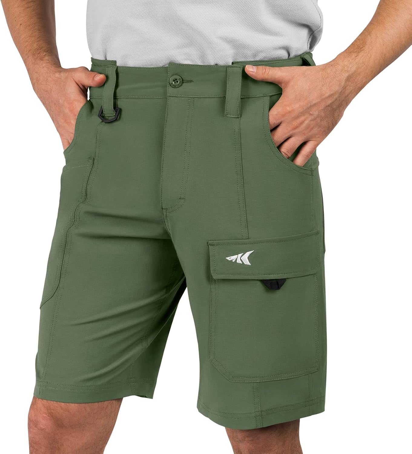 Kastking Rekon Men'S Fishing Cargo Shorts, Quick Dry Casual Hiking Shorts for Men, Travel Golf Camping Tactical