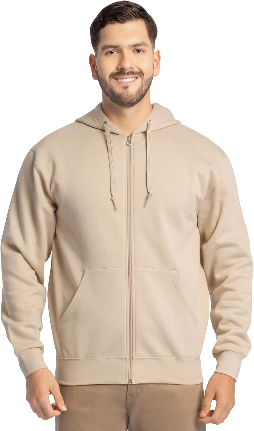 Fruit of the Loom Eversoft Fleece Full Zip Hoodie Sweatshirt