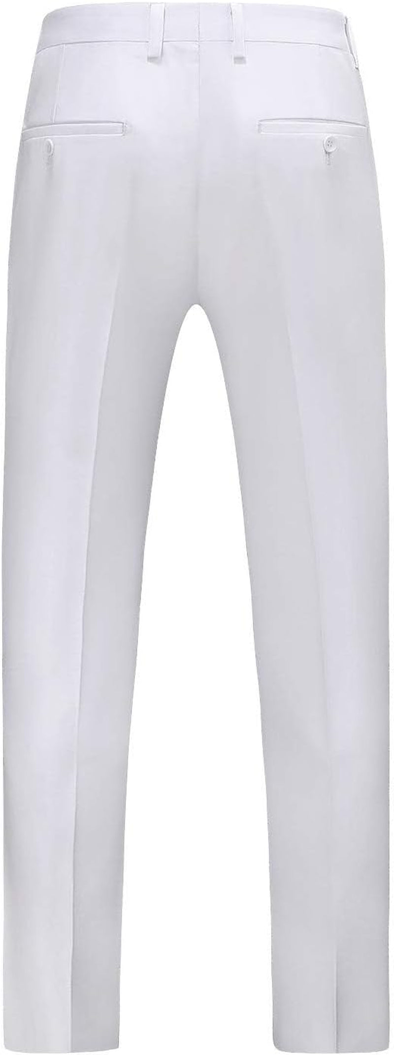 MOGU Mens Front Flat Casual Dress Pants Slim Fit