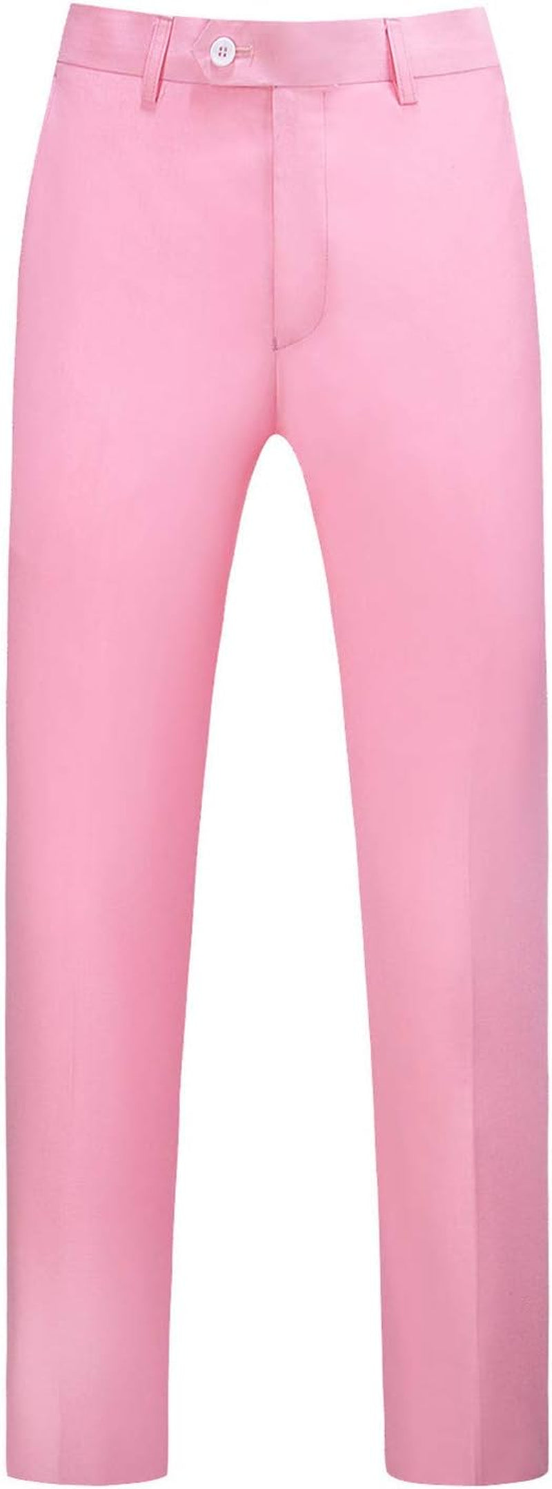 MOGU Mens Front Flat Casual Dress Pants Slim Fit