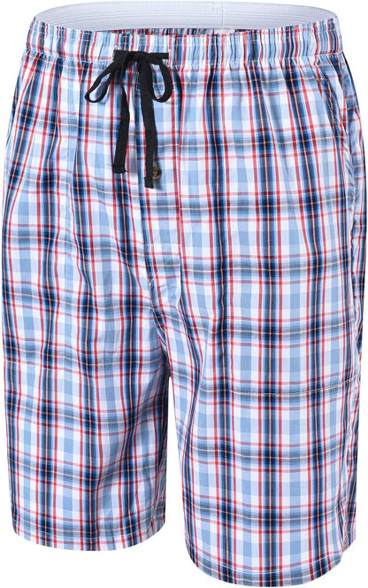 JINSHI Men'S Sleep Shorts Lounge Sleepwear 3PACK