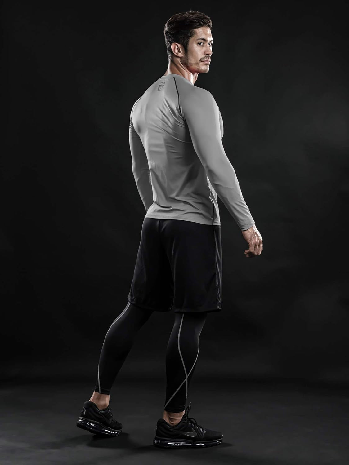 DRSKIN 4, 3, 2 or 1 Pack Men'S Compression Shirts Top Long Sleeve Sports Baselayer Workout Running Athletic Active