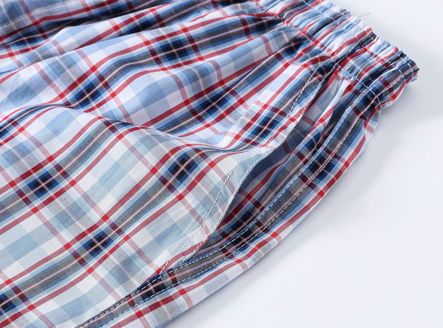 JINSHI Men'S Sleep Shorts Lounge Sleepwear 3PACK