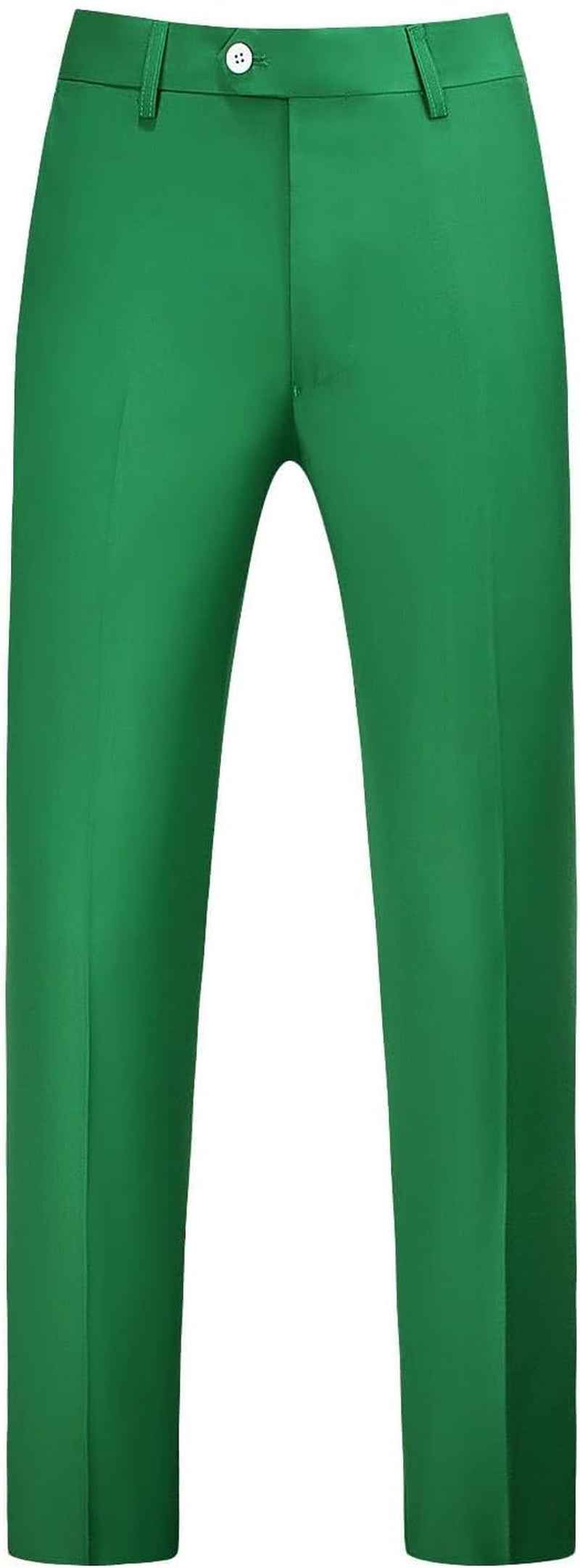 MOGU Mens Front Flat Casual Dress Pants Slim Fit