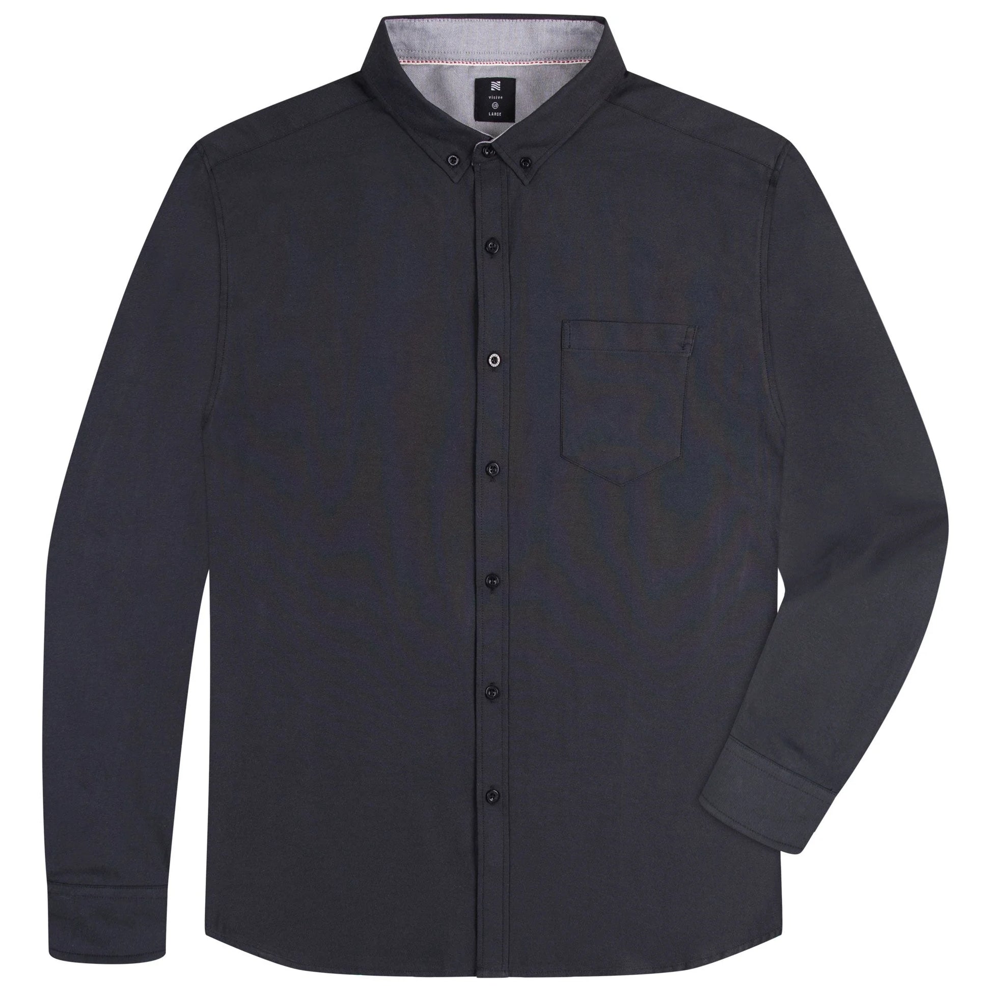Oxford Men’S Dress Shirt, 4 Pack, Long Sleeve Button Down, Casual Fit with Big and Tall Sizes, Solid Modern Colors