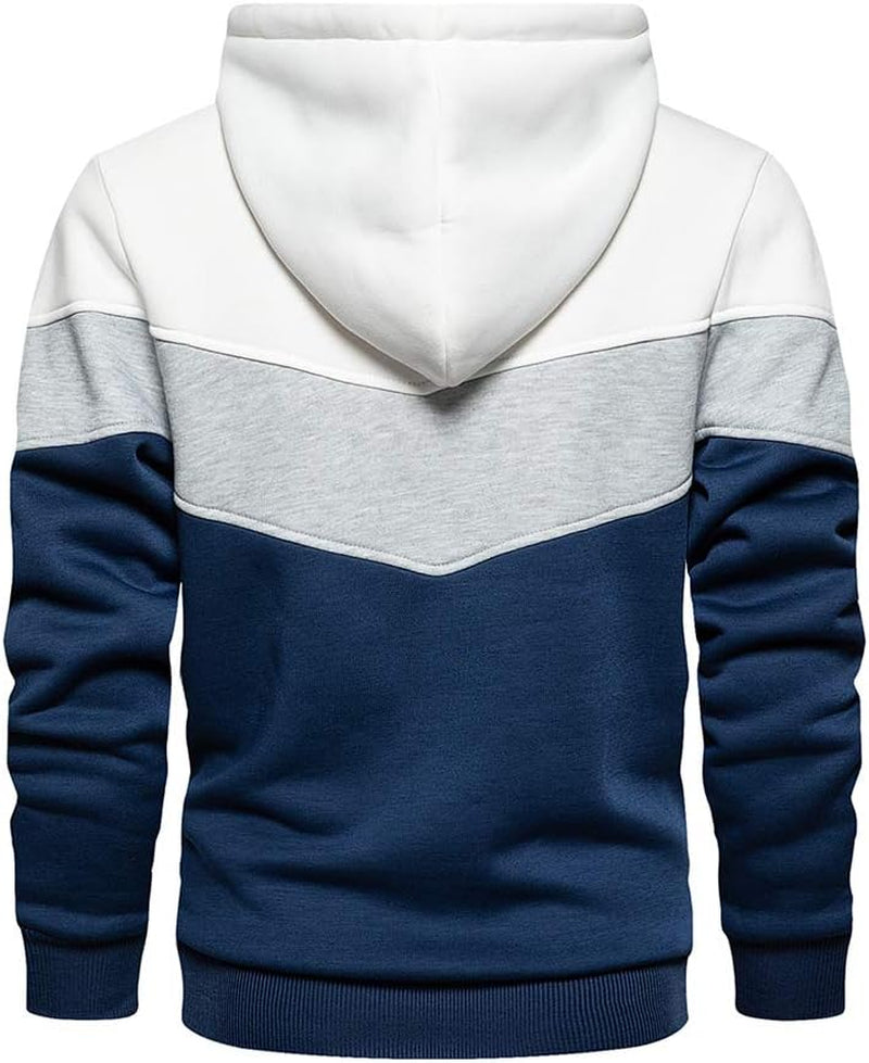 MANLUODANNI Mens Hooded Sweatshirt Casual Long Sleeve Drawstring Print Pullover Hoodies