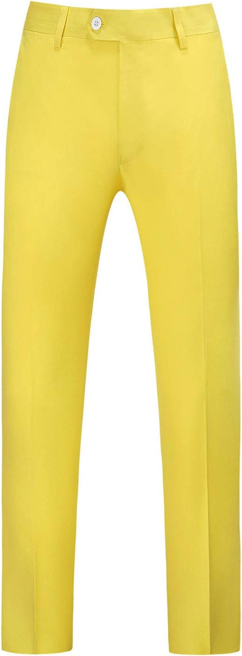 MOGU Mens Front Flat Casual Dress Pants Slim Fit