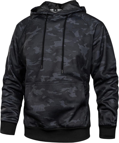 MANLUODANNI Mens Hooded Sweatshirt Casual Long Sleeve Drawstring Print Pullover Hoodies