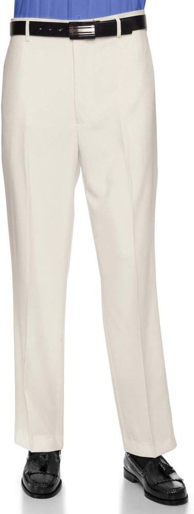 RGM Mens Dress Pants Flat Front - Machine Washable Casual Pants Comfortable for Everyday Wear - Versatile Suit Pant for Work
