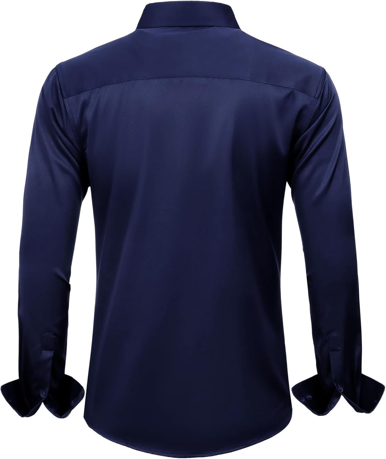 J.VER Men'S Dress Shirts Solid Long Sleeve Stretch Wrinkle-Free Formal Shirt Business Casual Button down Shirts