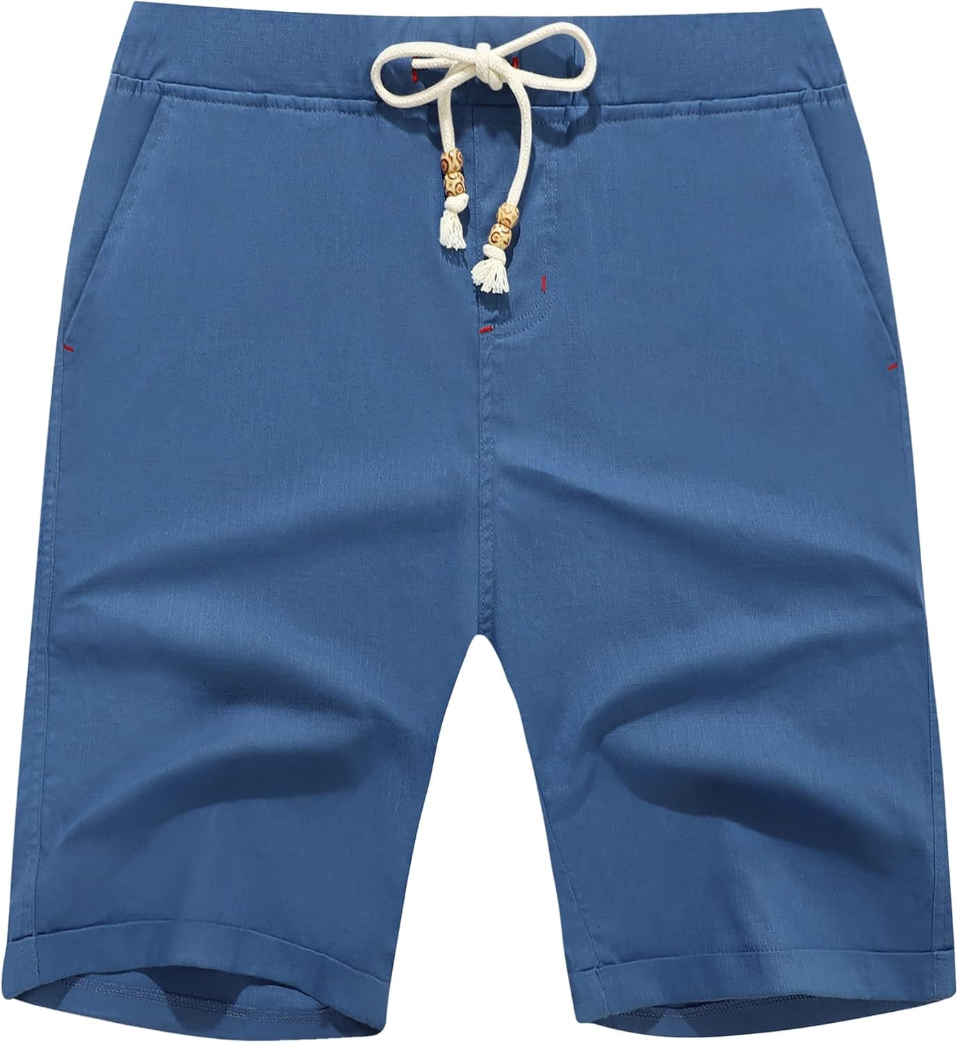 Boisouey Men'S Linen Casual Classic Fit Short Summer Beach Shorts