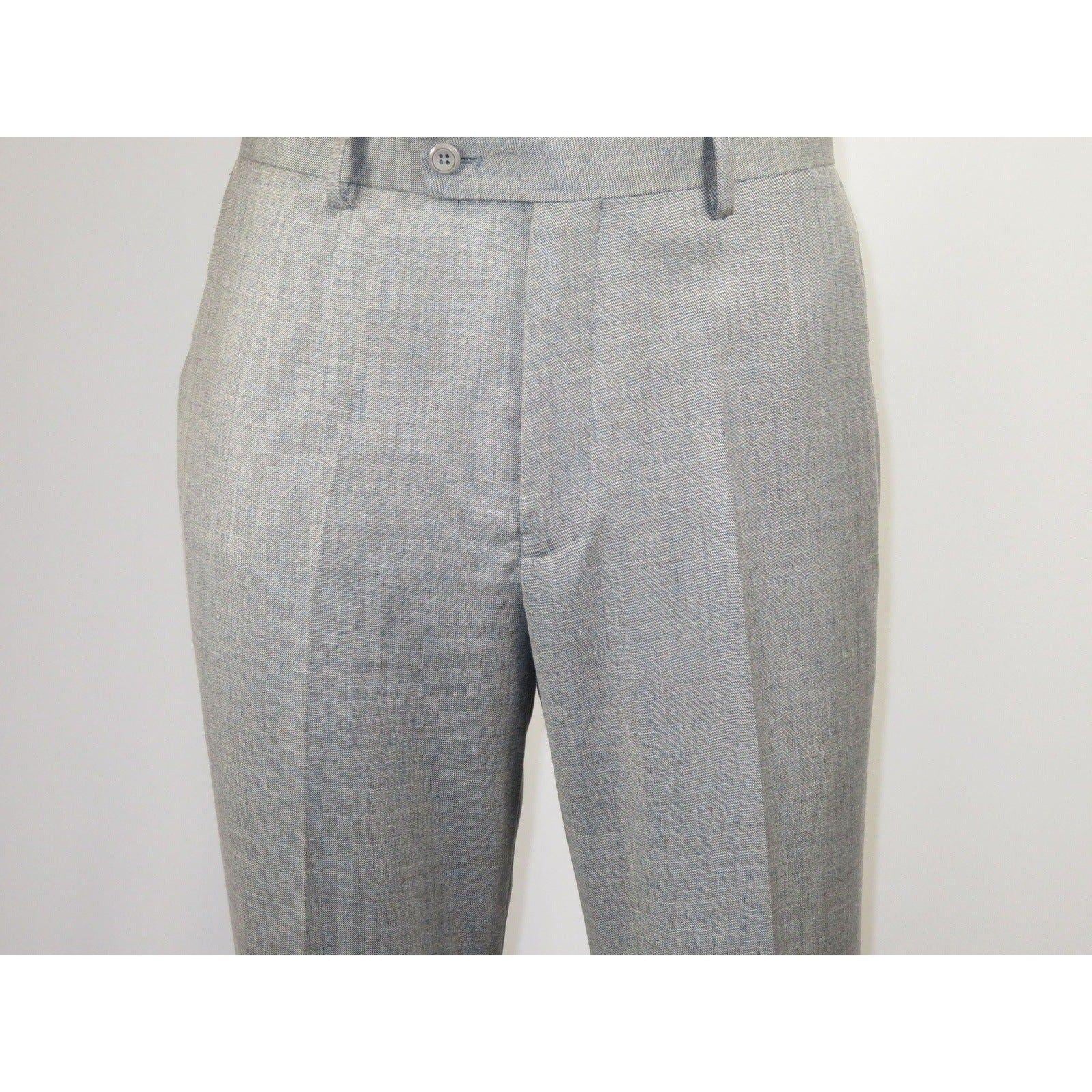 Mens Three Piece Suit Vested  Soft Fabric with Sheen M3090 Stone Gray 3Pc