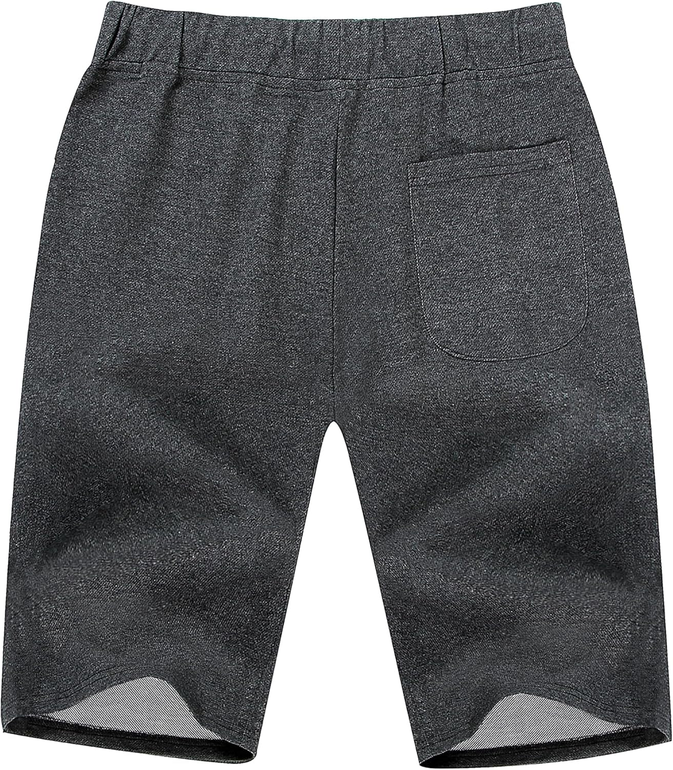 Boisouey Mens Shorts Casual Drawstring Zipper Pockets Elastic Waist