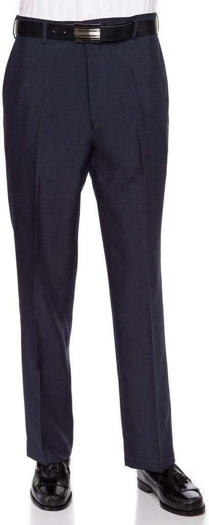 RGM Mens Dress Pants Flat Front - Machine Washable Casual Pants Comfortable for Everyday Wear - Versatile Suit Pant for Work