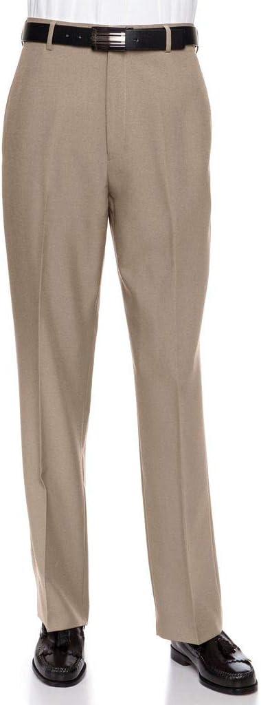RGM Mens Dress Pants Flat Front - Machine Washable Casual Pants Comfortable for Everyday Wear - Versatile Suit Pant for Work