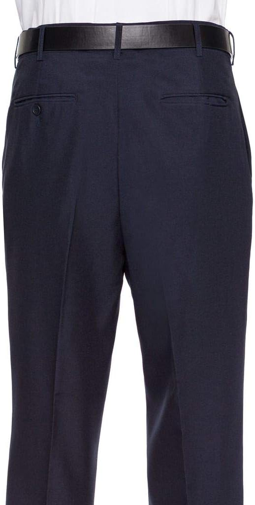 RGM Mens Dress Pants Flat Front - Machine Washable Casual Pants Comfortable for Everyday Wear - Versatile Suit Pant for Work