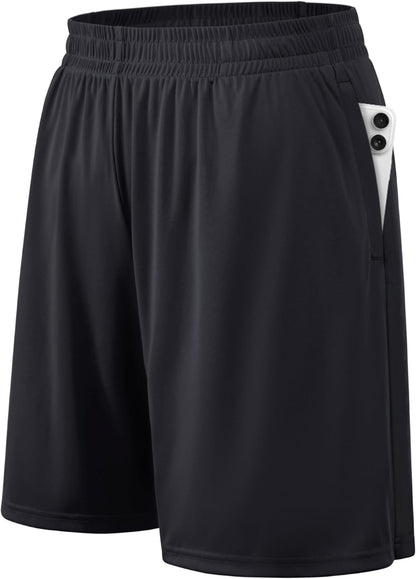 BALENNZ Athletic Shorts for Men with Pockets and Elastic Waistband Quick Dry Activewear