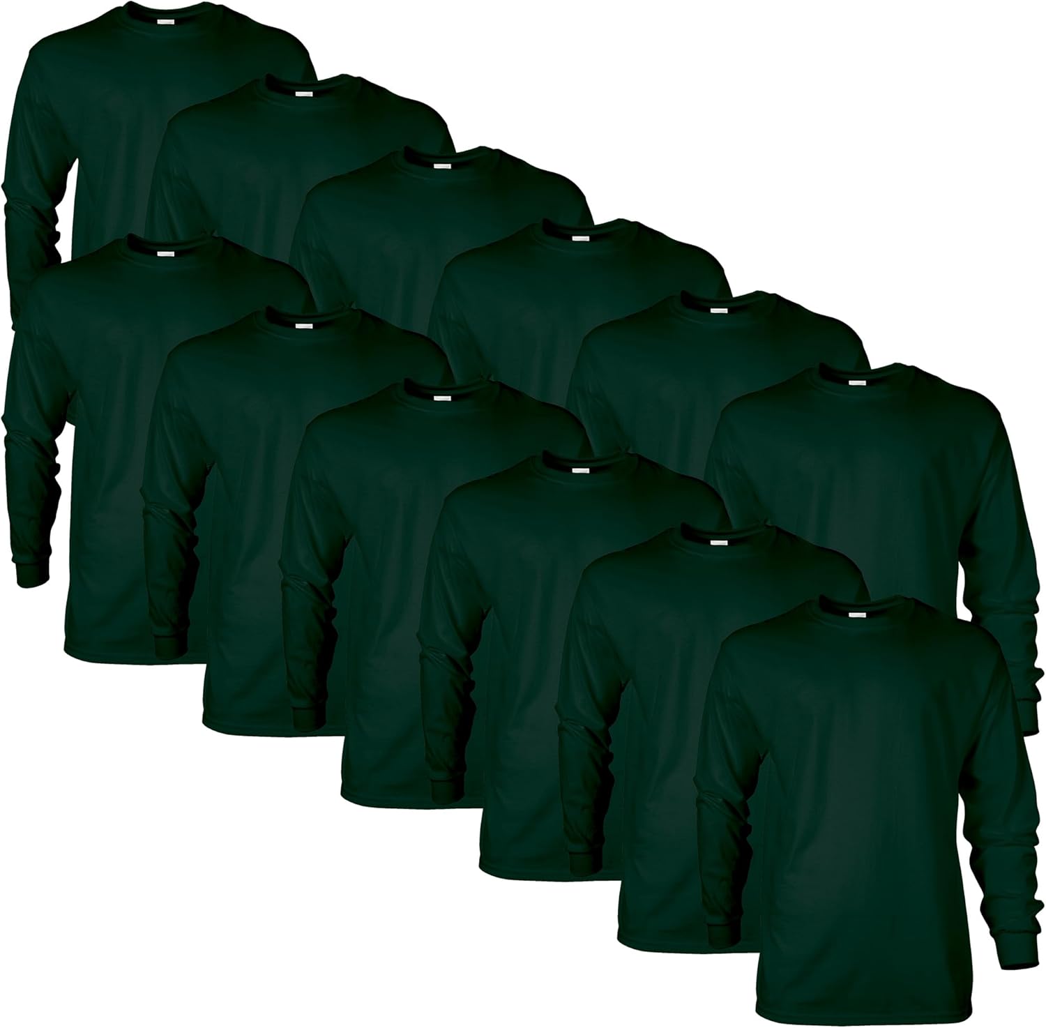 Gildan Adult Ultra Cotton Long Sleeve T-Shirt, Style G2400, Multipack