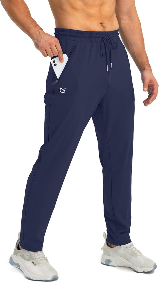 G Gradual Men'S Sweatpants with Zipper Pockets Tapered Joggers for Men Athletic Pants for Workout, Jogging, Running