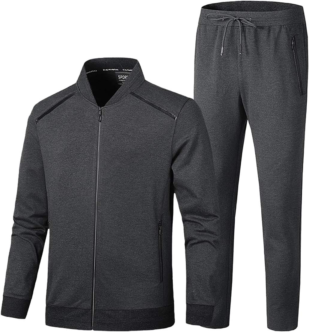 PRIJOUHE Men'S Tracksuit Hooded Fitness Sport Suits Gym Hoodie 2 Piece Hoodies Joggers Sweatpants Sets Gym Jogging Tracksuits