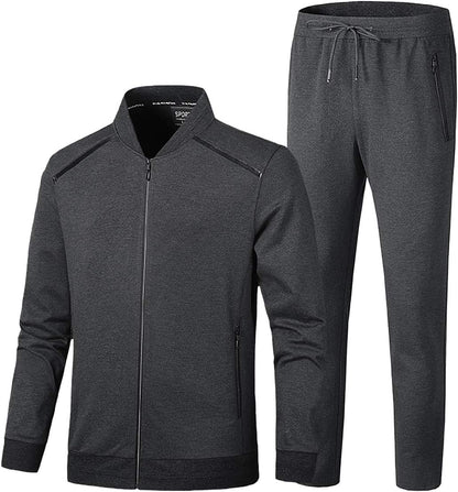 PRIJOUHE Men'S Tracksuit Hooded Fitness Sport Suits Gym Hoodie 2 Piece Hoodies Joggers Sweatpants Sets Gym Jogging Tracksuits