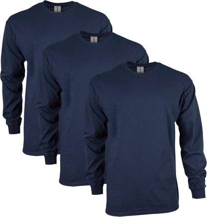 Gildan Adult Ultra Cotton Long Sleeve T-Shirt, Style G2400, Multipack