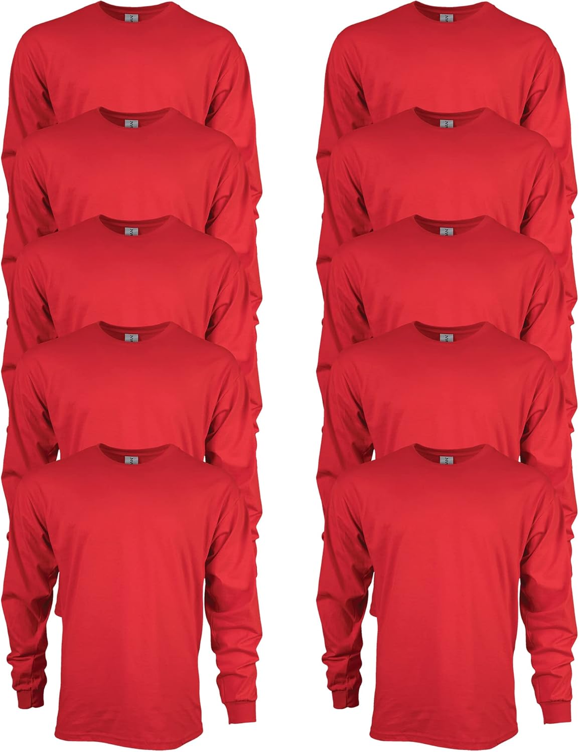 Gildan Adult Ultra Cotton Long Sleeve T-Shirt, Style G2400, Multipack