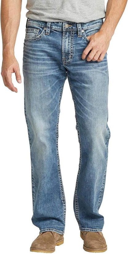 Silver Jeans Co. Men'S Zac Relaxed Fit Straight Leg Jeans