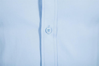 Men'S Long Sleeve Button up Shirts Solid Slim Fit Casual Business Formal Dress Shirt