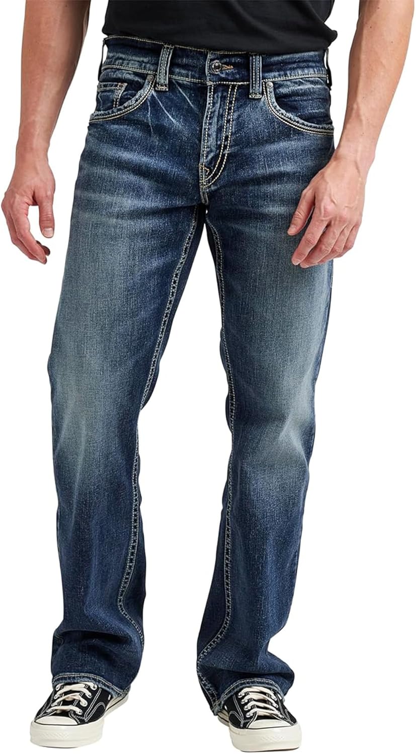 Silver Jeans Co. Men'S Zac Relaxed Fit Straight Leg Jeans
