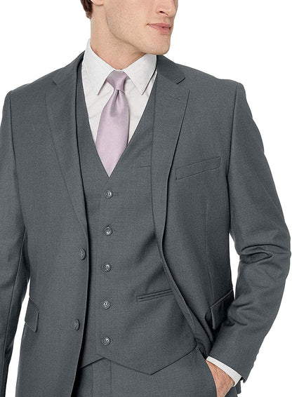 Adam Baker Men'S Classic Fit 3-Piece (Jacket, Vets, Trousers) Vested Suit Set - Many Sizes & Colors Available