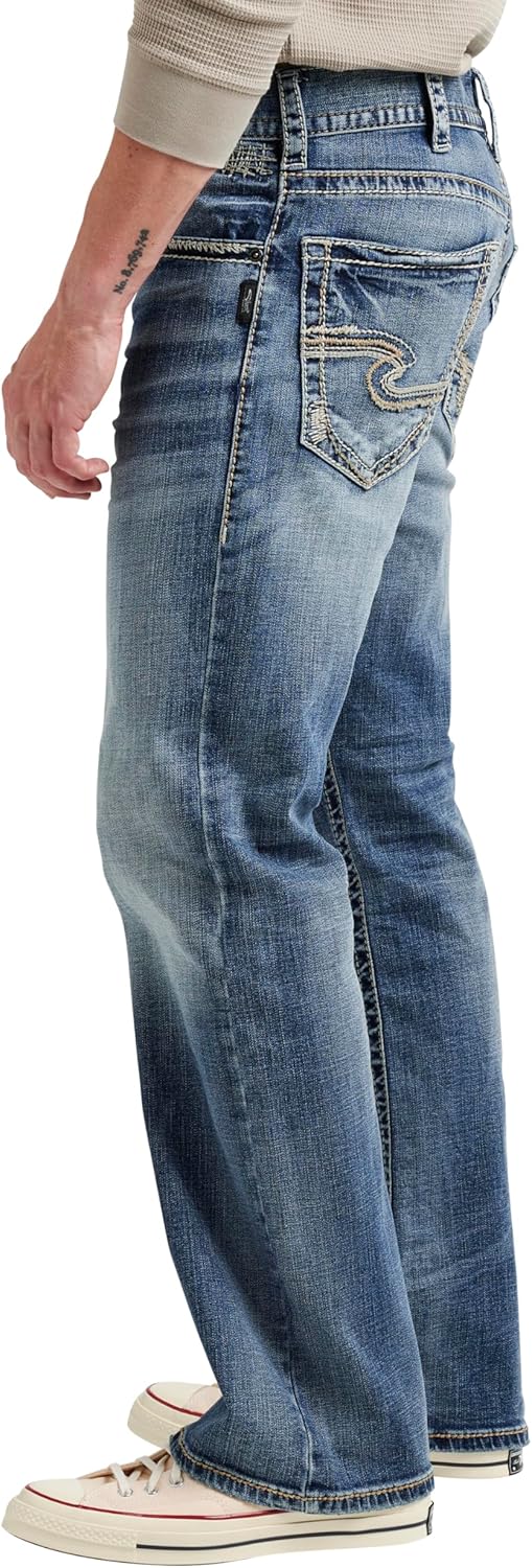 Silver Jeans Co. Men'S Zac Relaxed Fit Straight Leg Jeans
