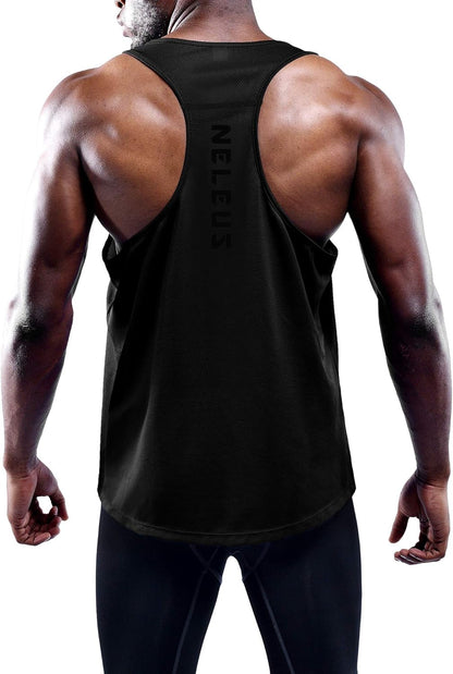 NELEUS Men'S Workout Running Tank Top Sleeveless Gym Athletic Shirts