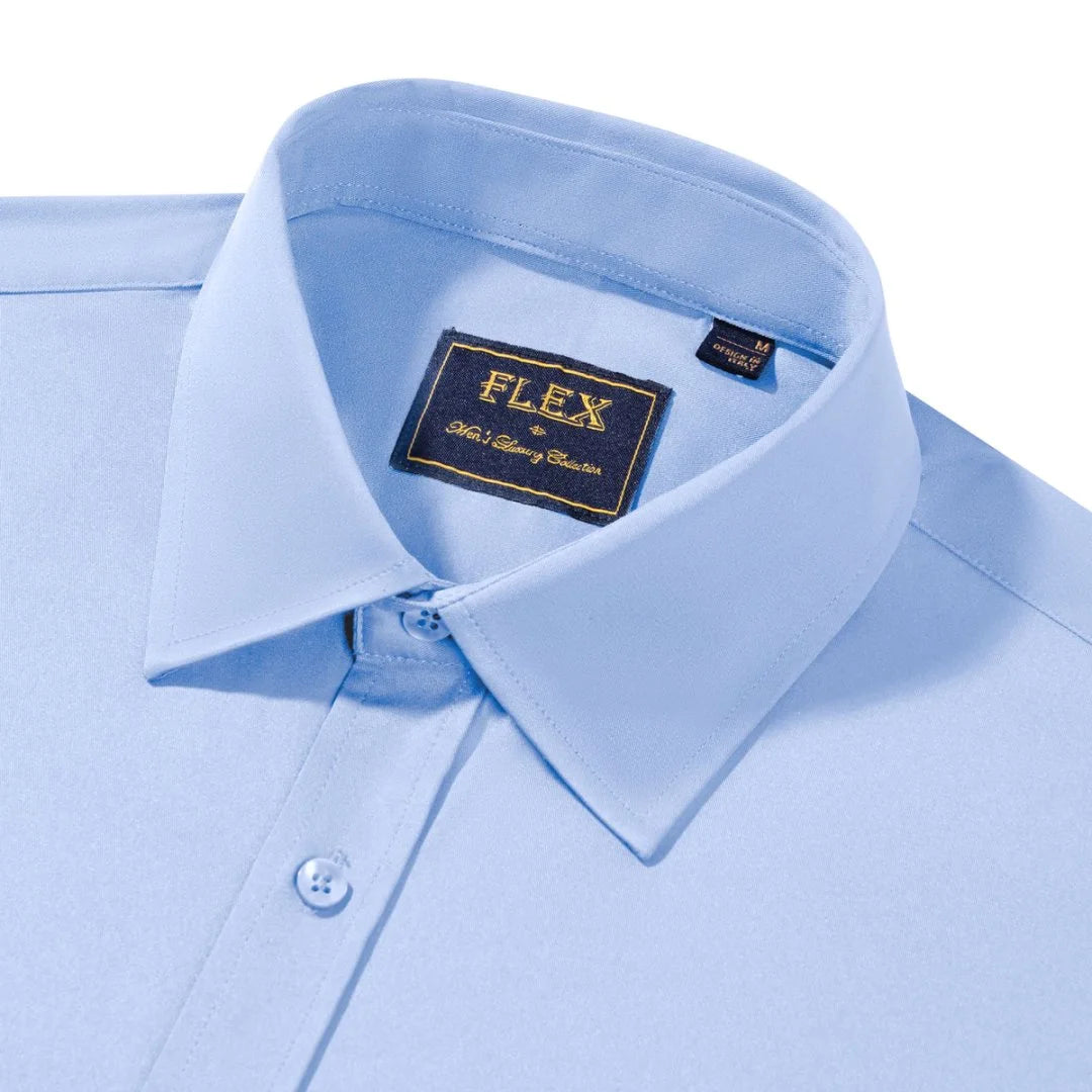 Long Sleeve Dress Shirt for Men Solid Business Shirts Regular Fit